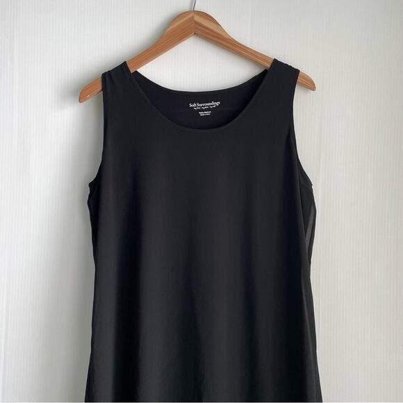 Soft Surroundings sleeveless dress casual / dressy sheer overlay size petite med - Picture 2 of 7